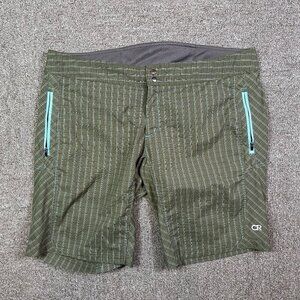 Club Ride Sage Olive Green Plaid Women's Mountain Biking Shorts Size X-Large